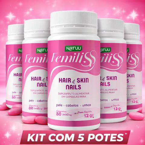 Kit com 3 potes Femiliss